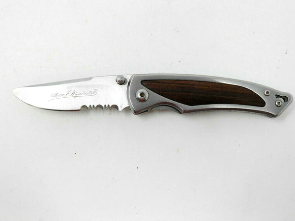 Oliver F. Winchester Wood Inlay Handle Pocketknife – UsedKnives.com