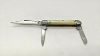 Sabre Stainless Japan 628 Folding Pocket Knife 3 Blade Stockman Pearl Handle
