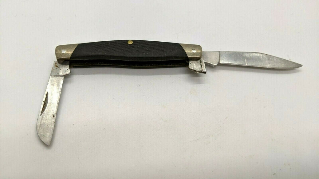 Vtg Buck 303 3 Blade Stockman Folding Pocket Knife 1989 Sawcut Delrin ...