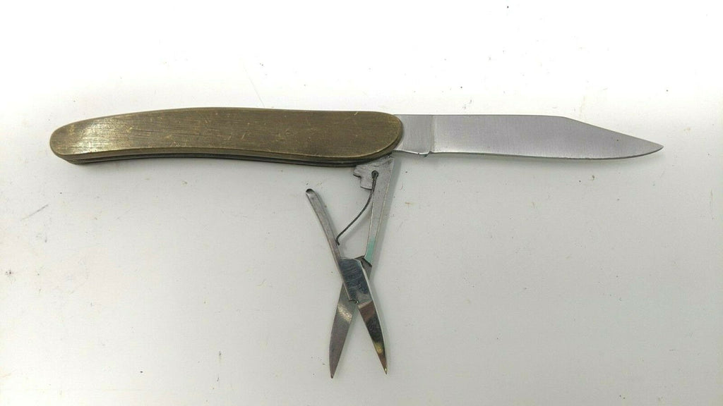 Vintage Rare Rostfrei Pat 60386 Handmade German Brass Handle Knife c.1 ...