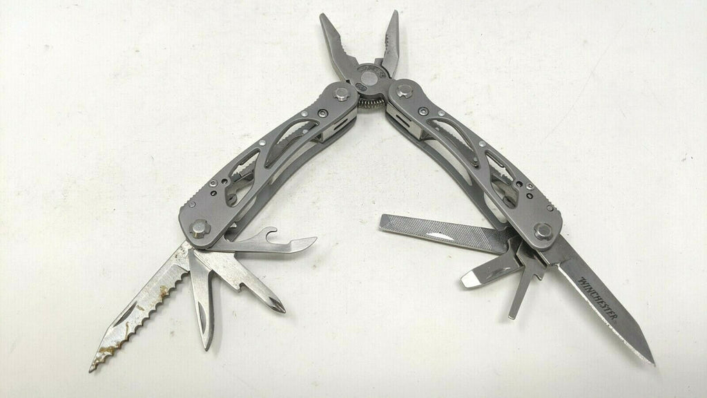 Winchester Leatherman Winframe Multi Tool 12 Functions 2 Knife Blades ...