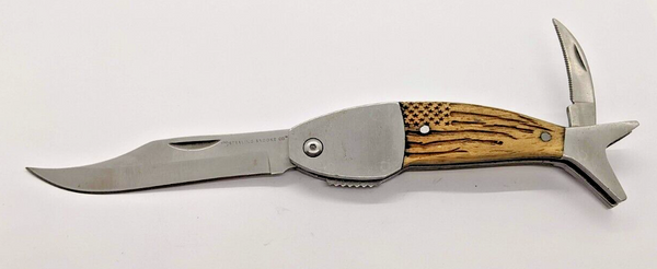 Vintage American Knife Co. Fish Knife Folding Pocket Knife **Saw Tip B –