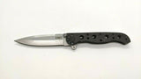 CRKT M16-01S Carson Design Folding Pocket Knife Plain Edge Frame Lock Black SS