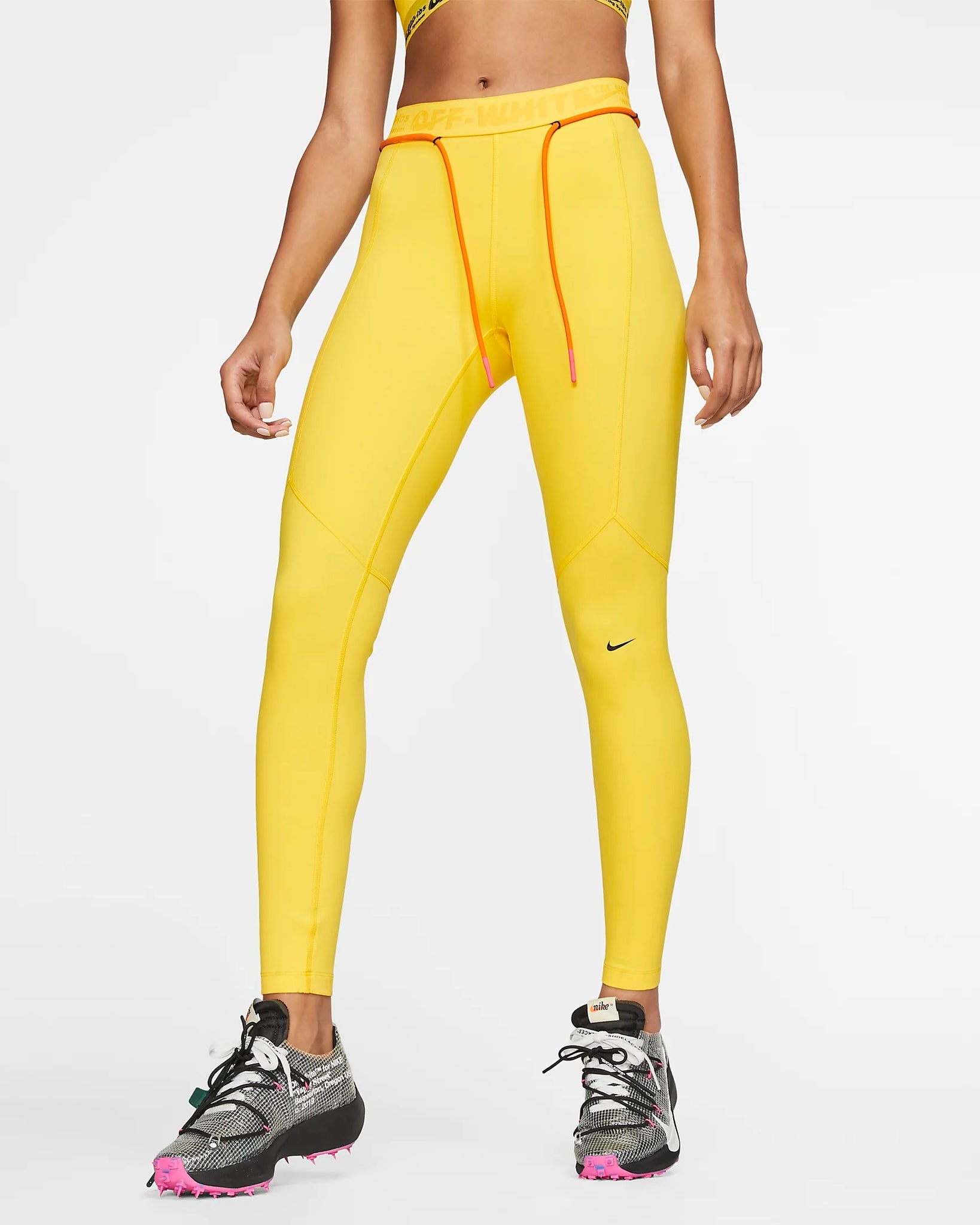 yellow nike leggings