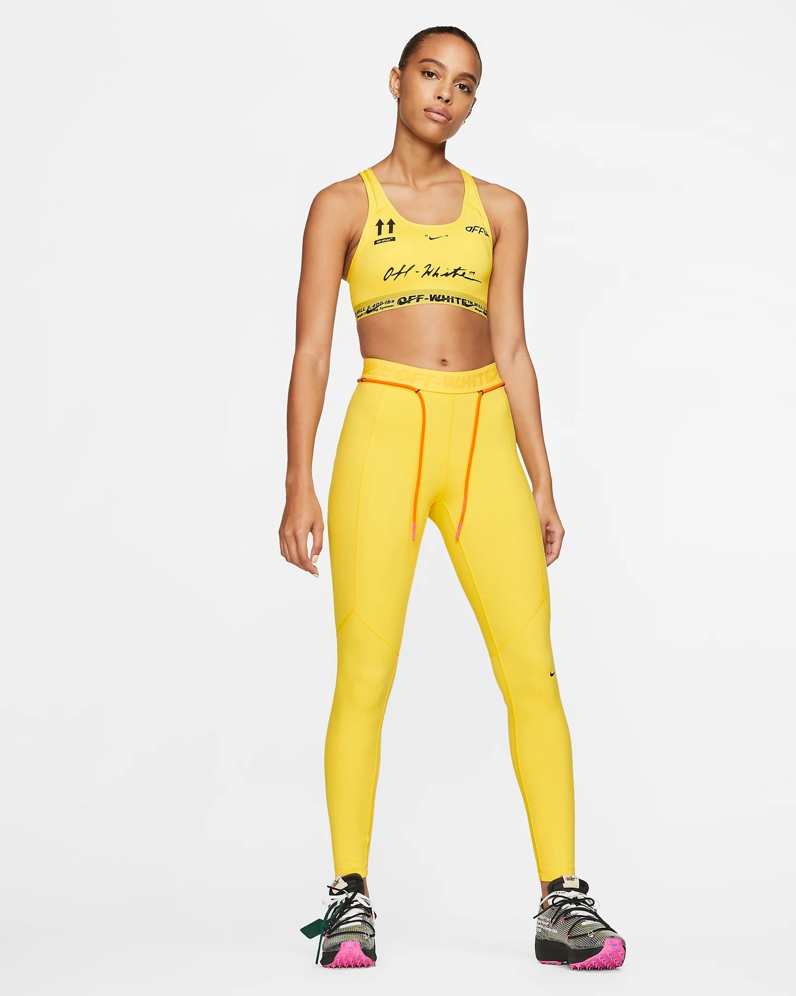 nike women's yellow leggings