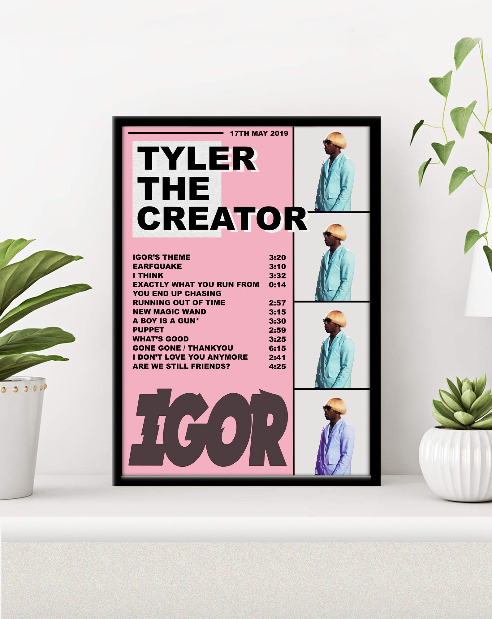 tyler the creator flower boy vinyl poster