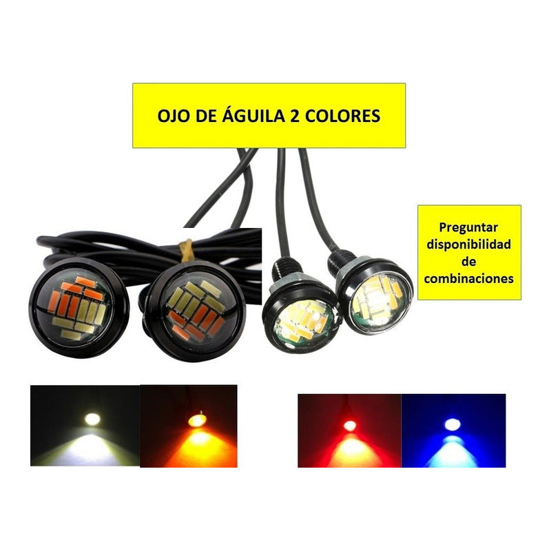 30 Ojos De Aguila Led Jetta Audi Bmw Faro Doble Color 12 Led – Eurotruck  Mexico