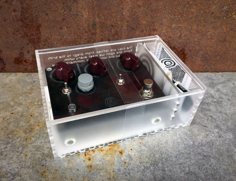 Guitar effects pedal in custom box