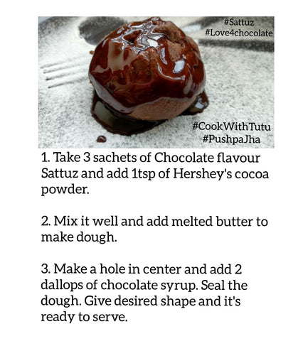 Sattuz Choco Lava by famous recipe creator Pushpa Jha