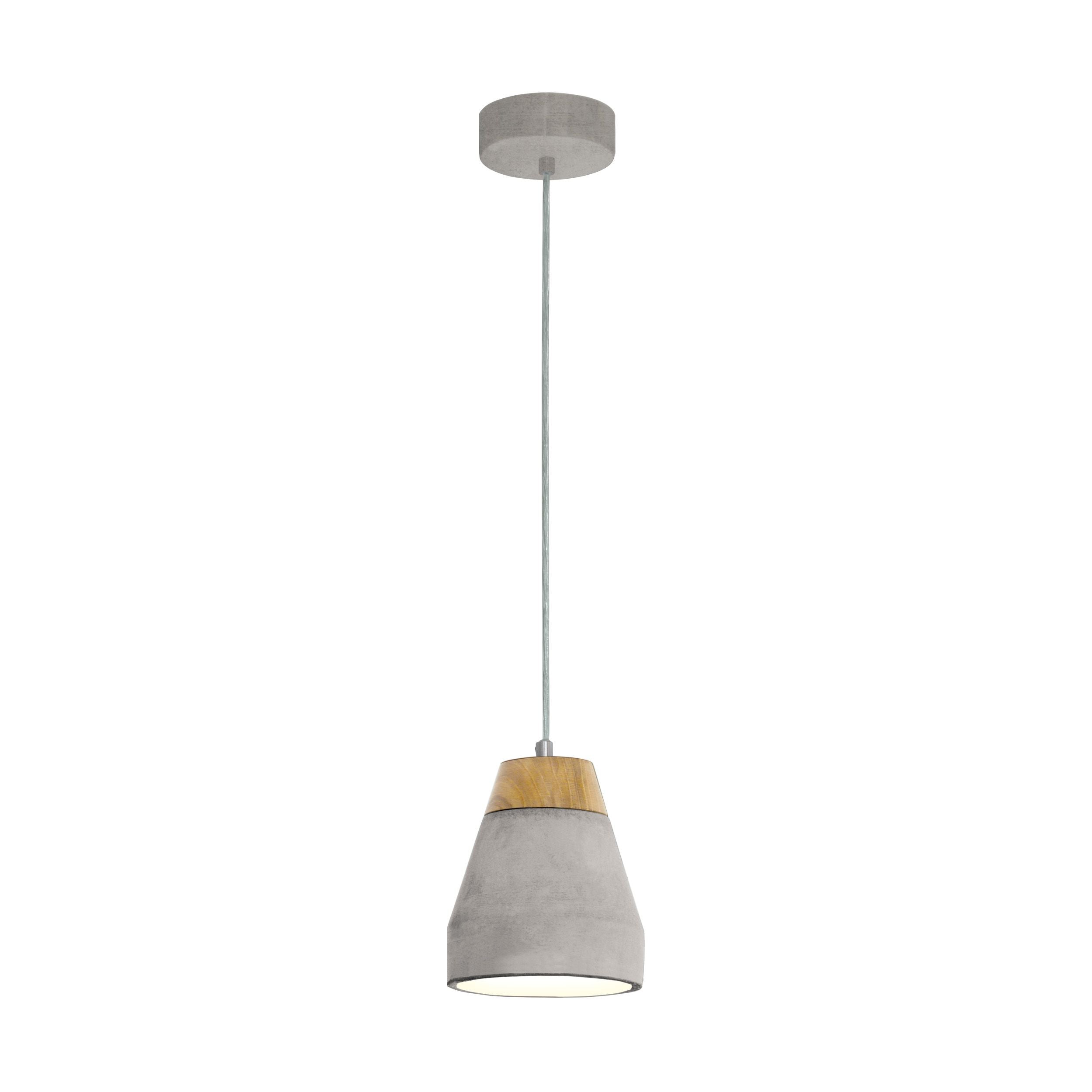 grey wood ceiling light