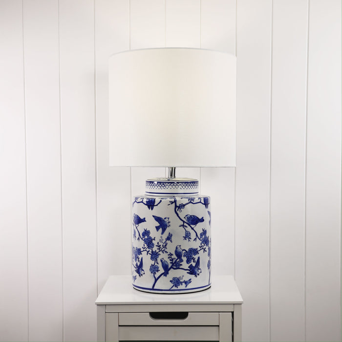 kirklands blue lamp