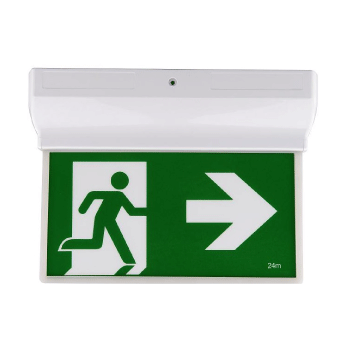 ceiling mounted emergency exit sign