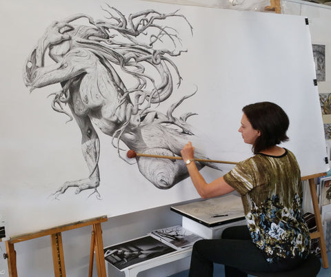 The Fallen drawing  in progress