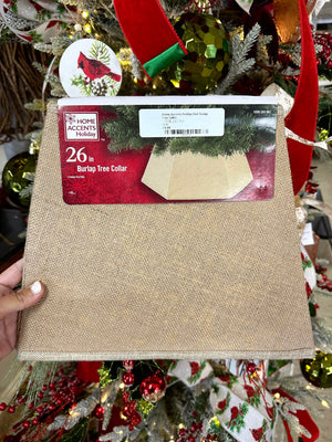 Home Accents Holiday 26in Burlap Tree Collar - TMIGifts
