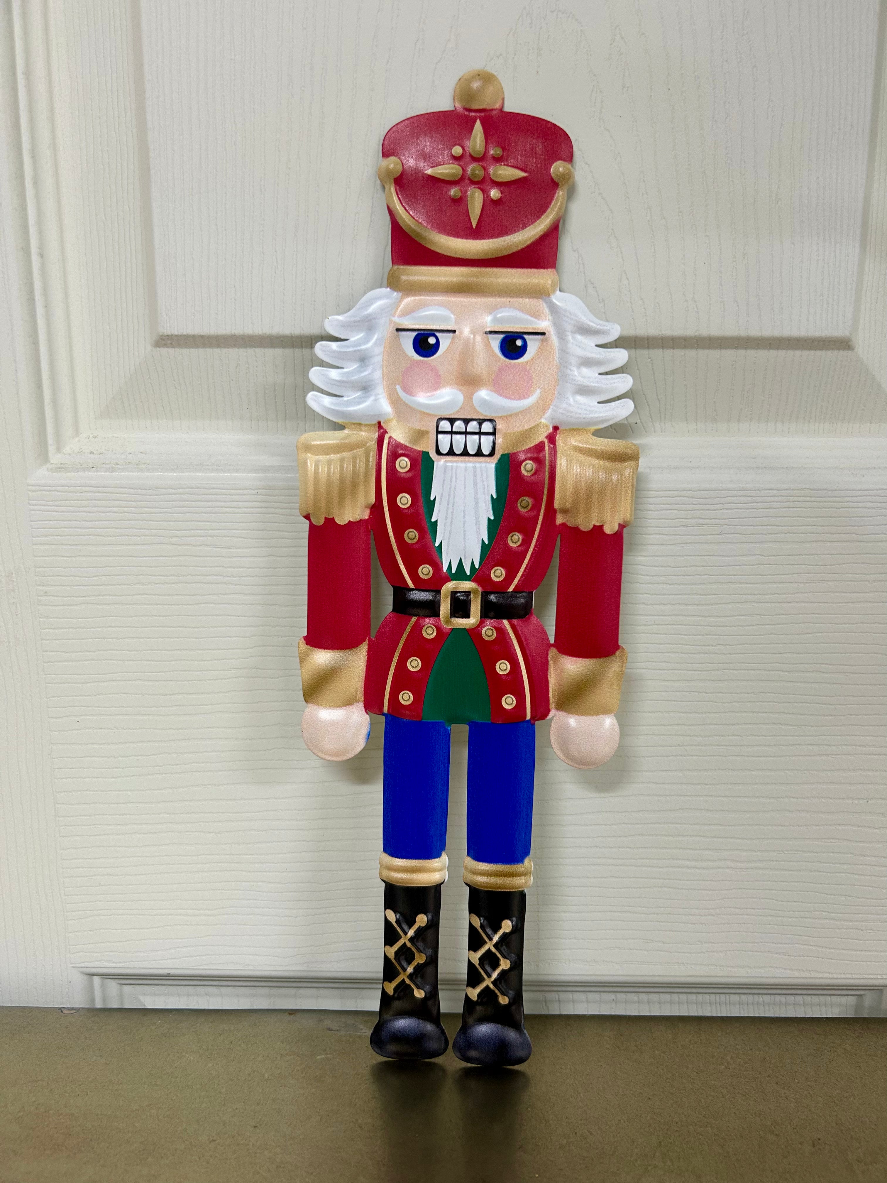 12 Inch Traditional Nutcracker Metal Sign