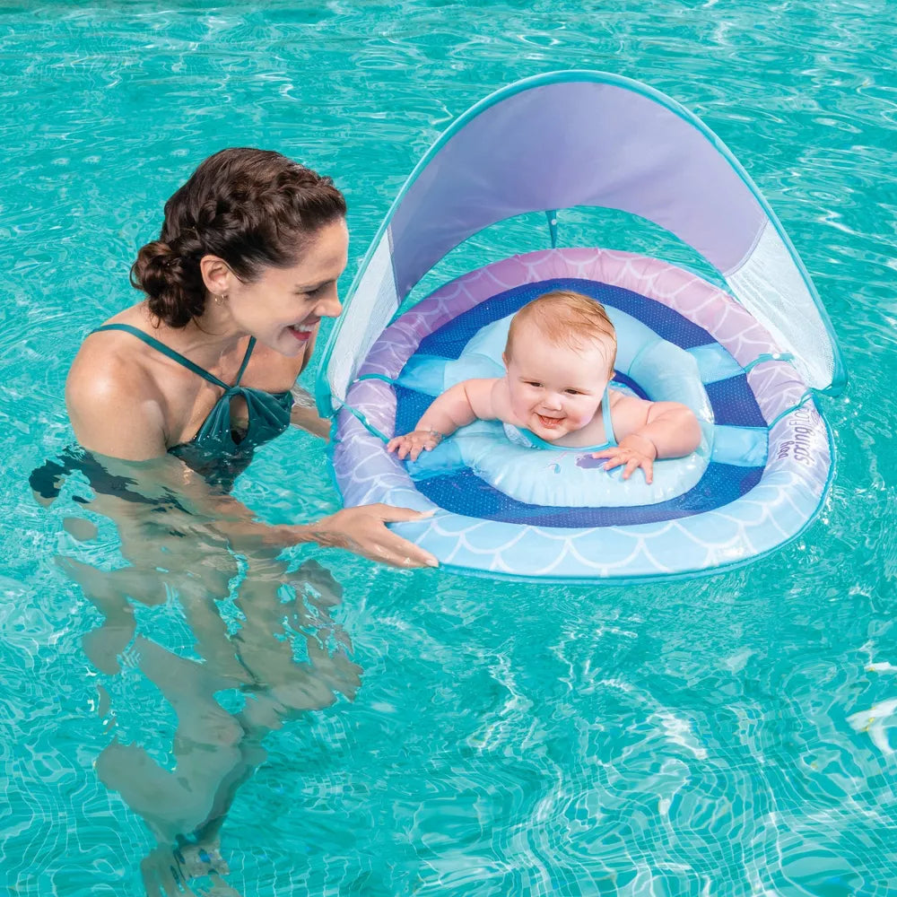 Swimways Swimways Sun Canopy Spring Float with Hyper-Flate Valve Mermaid