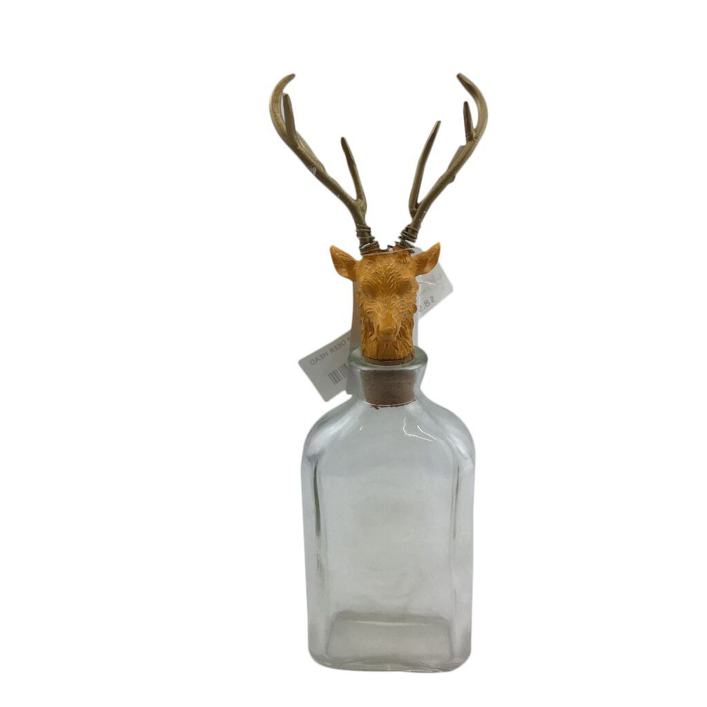 glass deer head