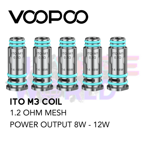 Instructions For Use VooPoo IT0 M3 coils - UK Vape World