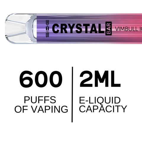 Crystal Bar Puffs 600 SKE Disposable Classic Attribute Image - UK Vape World