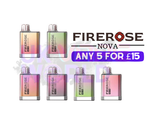 Elux FireRose NOVA EX600 Vape Product Offer Any 5 For £15 - UK Vape World