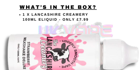 What's In the Box Of The Lancashire Creamery 100ML Shortfil Juice?
