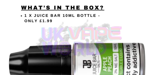 What's In The Box Of Juice Bar Nic Salt UK Vape World?