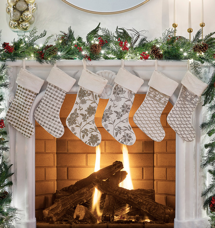 Luxury shop christmas stockings