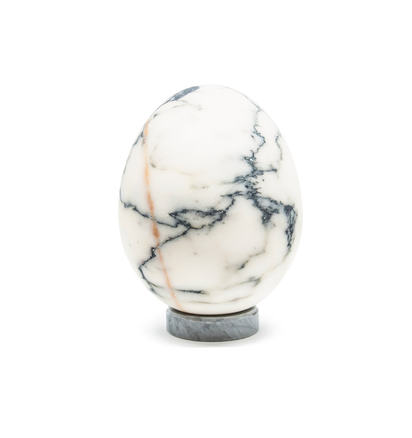 SFERRA Fiammetta V Italian Marble Egg - Black