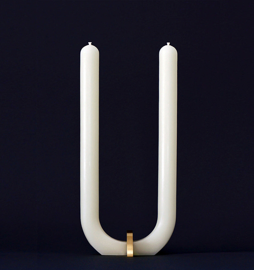 SFERRA U Candle by Glaze Studio - White