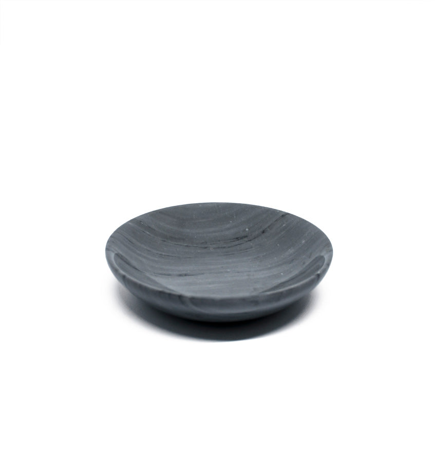 SFERRA Fiammetta V Italian Marble Luni Small Plate - Black