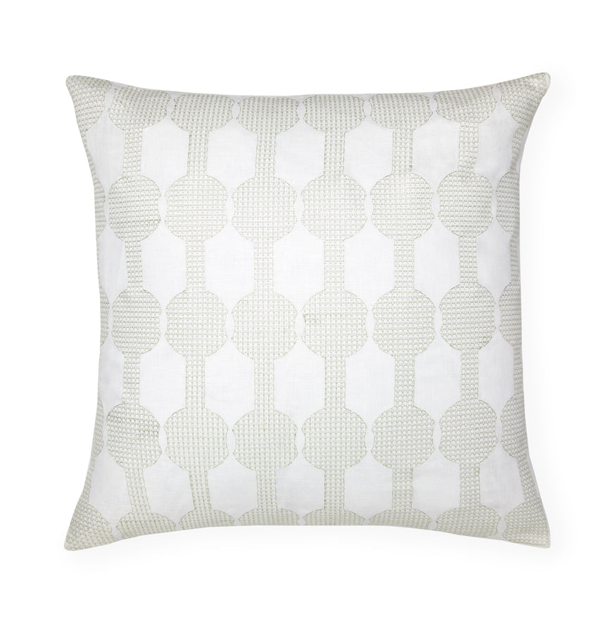 SFERRA Cicci Decorative Pillow - White/moss
