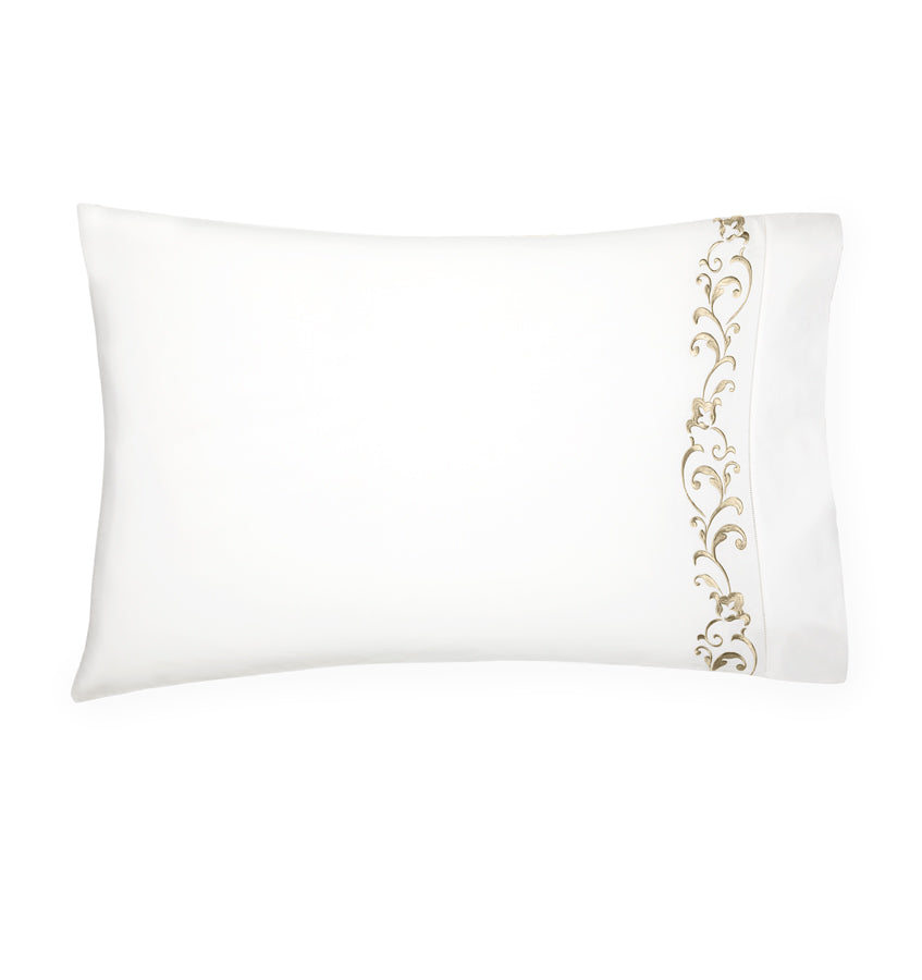 SFERRA Griante Pillowcases King (Pair) - White/oat