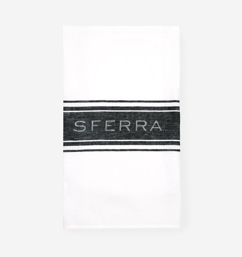 SFERRA Parma Kitchen Towel (Set of 2) One Size - White/black