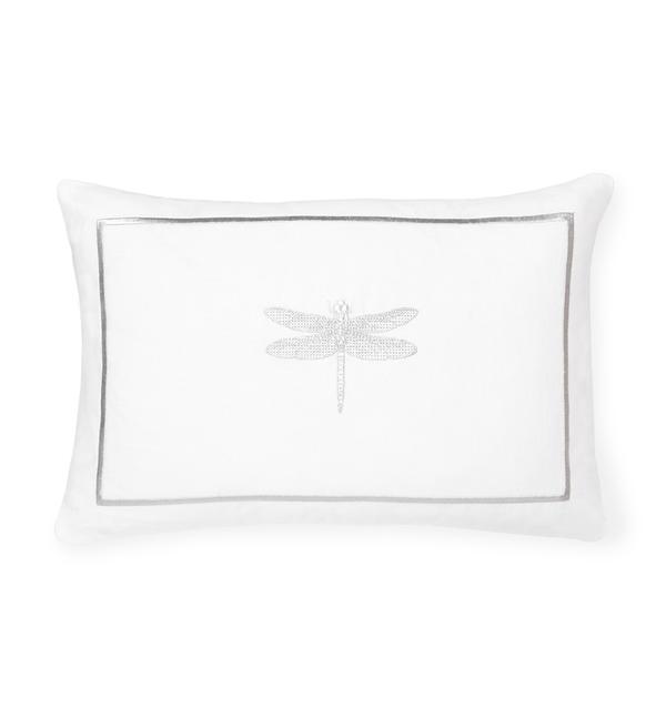 SFERRA Alato Decorative Pillow - White/silver