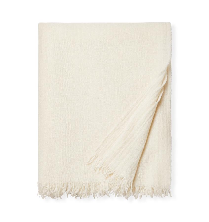 SFERRA Ciarra Throw - Ivory