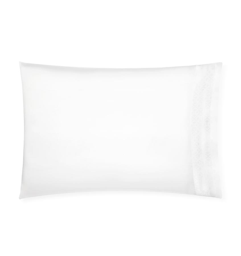 SFERRA Giza 45 Quatrefoil Pillowcases King (Pair) - White