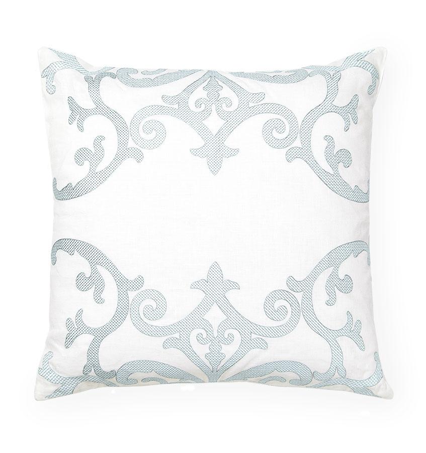 SFERRA Issia Decorative Pillow - White/seagreen