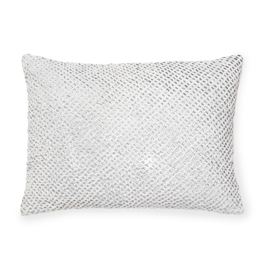 SFERRA Zea Decorative Pillow - Silver