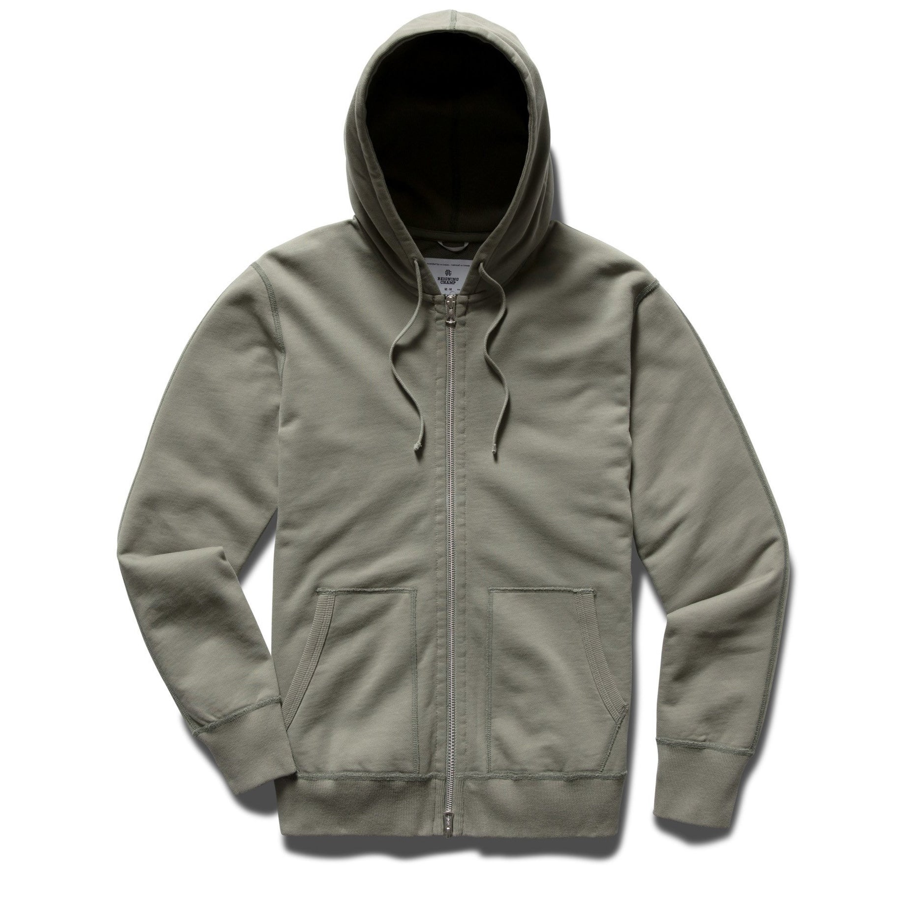 Reigning Champ Midweight Terry Full Zip Hoodie - Sage