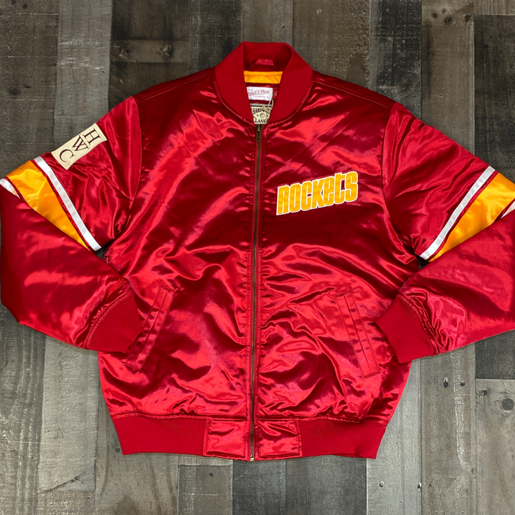 Mitchell & Ness- NBA heavyweight satin jacket Houston Rockets – Major ...