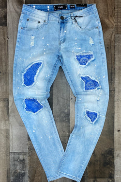 blue bandana jeans