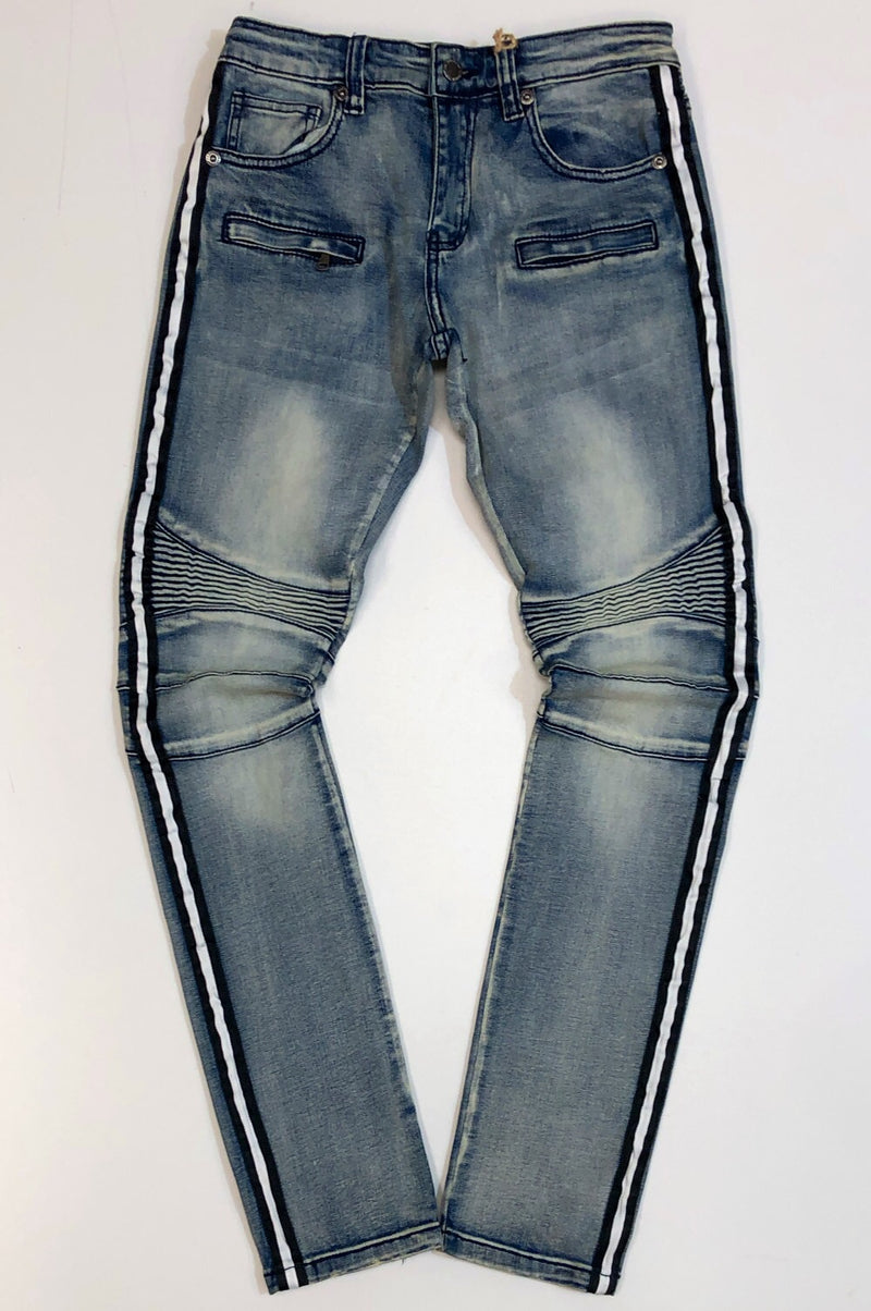 Kilogram- stripe denim jeans – Major 