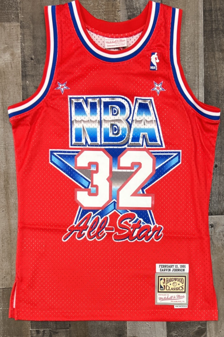 MAGIC JOHNSON Mitchell & Ness LOS ANGELES LAKERS 1991 ALL STAR