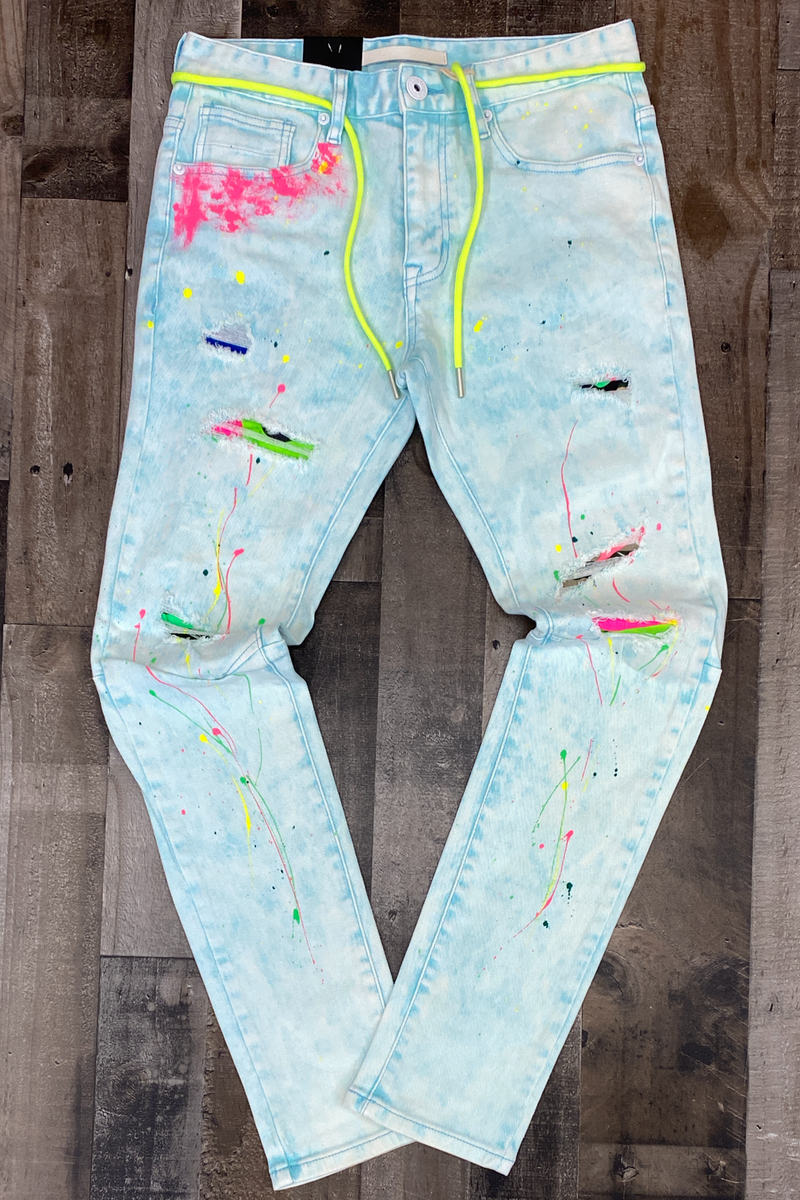 Kloud 9- painted jeans – Major Key Clothing Shop