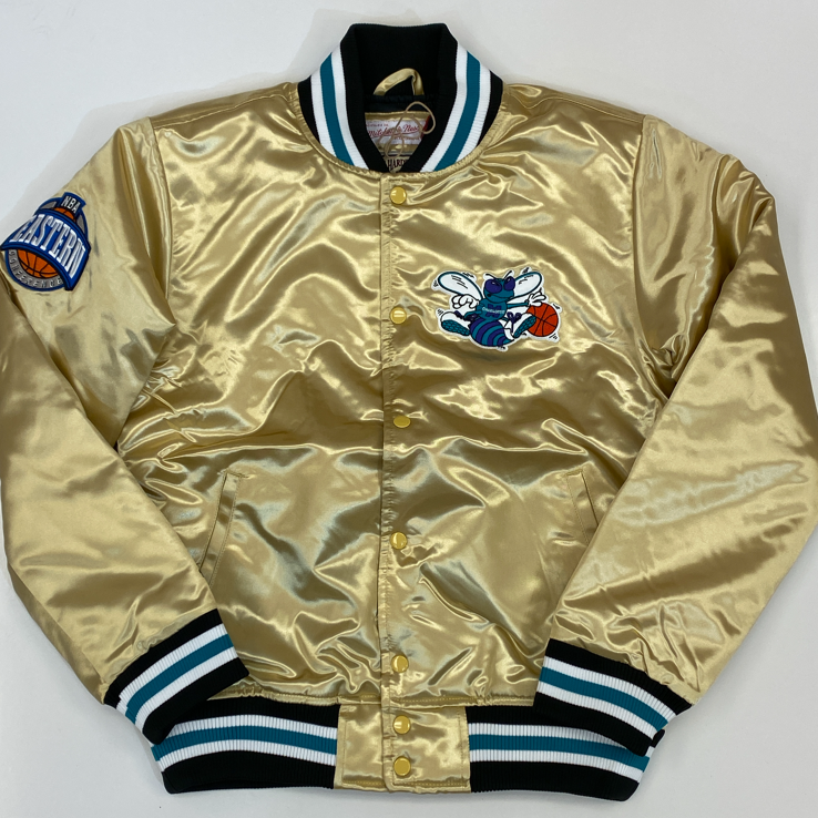charlotte hornets mitchell and ness jacket
