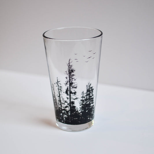 Pine Tree Forest Pint Glasses