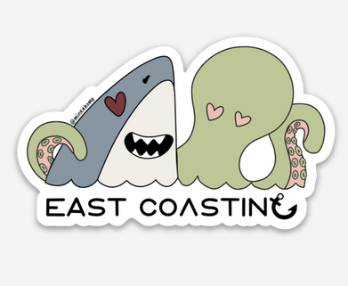 East Coasting Sticker