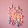 LED Creative Unicorn Wind Chimes Dream Catcher Ornaments Unicorn Party Christmas Gifts for Girls Baby Shower Decorations