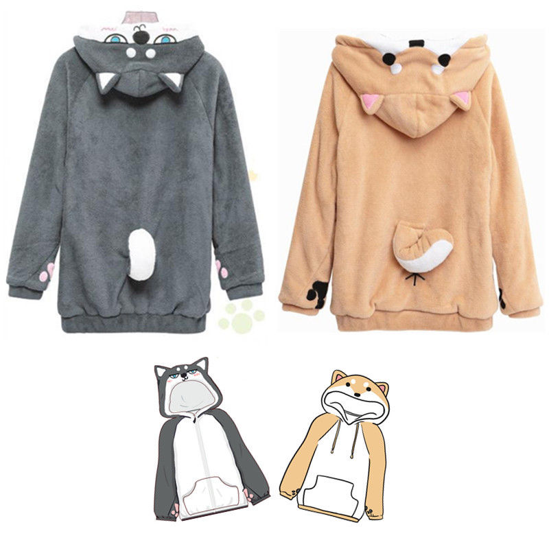 kawaii shiba inu hoodie