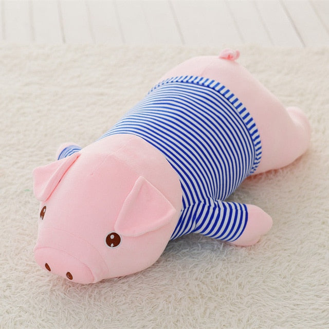 pink striped piglet shirt